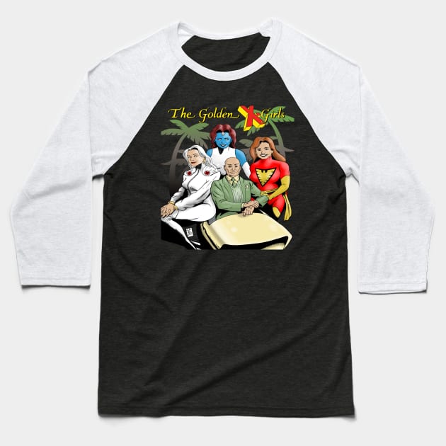 The Golden X-Girls Baseball T-Shirt by AmericanMikey